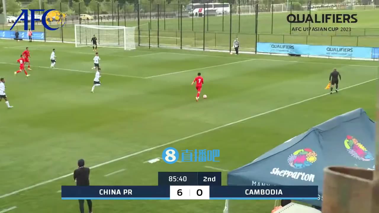 王昊斌头球破门！U17国足7-0领先柬埔寨（中国男足 柬埔寨）