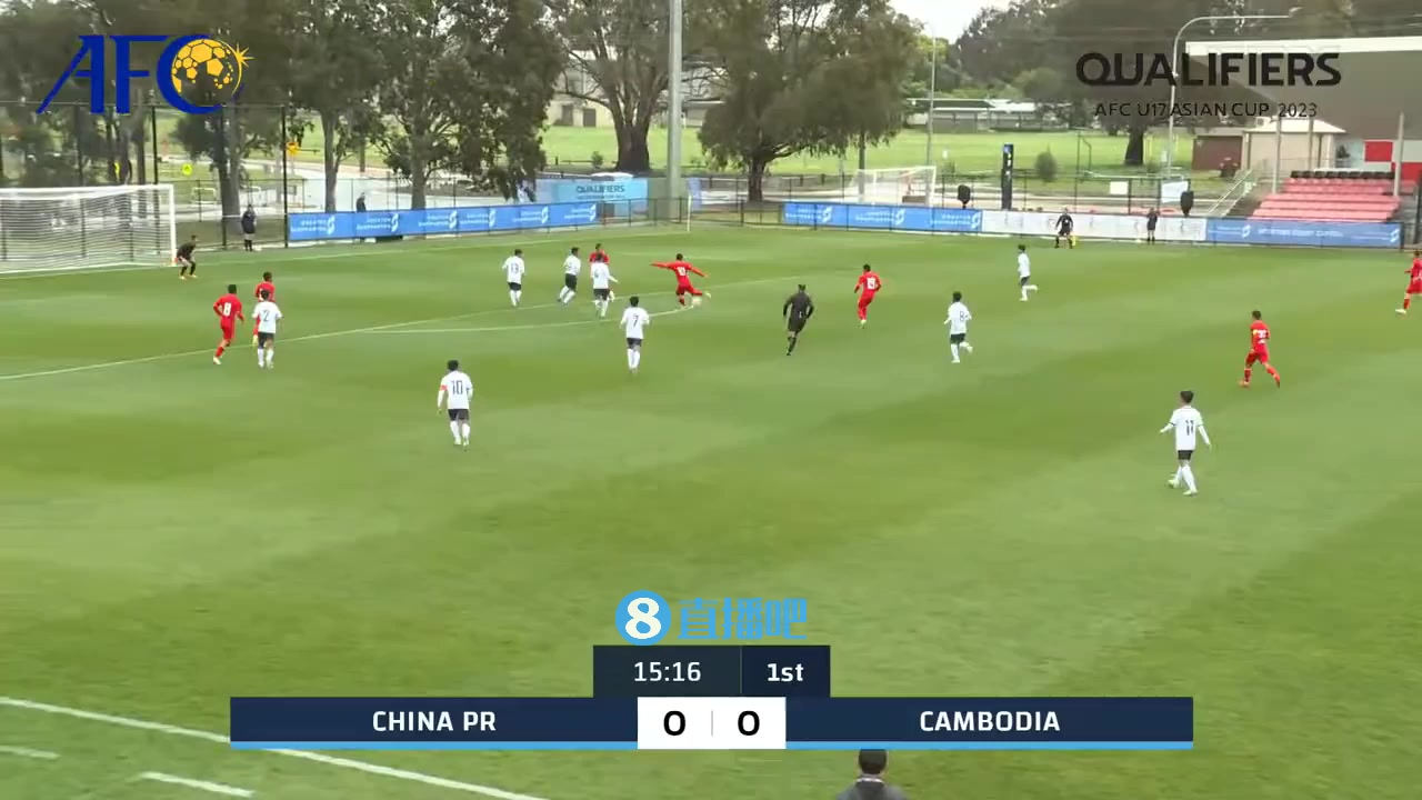 U17国足1-0柬埔寨，张俊杰禁区内闪转腾挪破门（国足 柬埔寨）