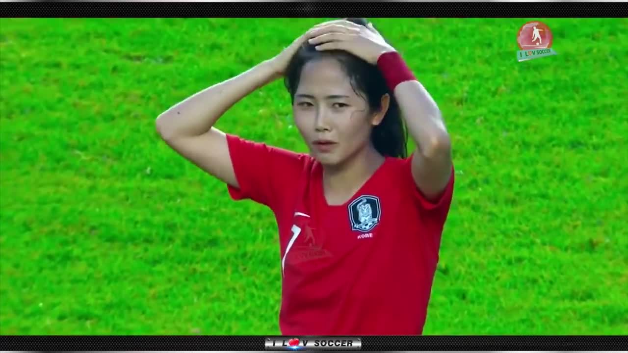 韩国女足颜值担当！李玟娥球场个人集锦（李玟娥 韩国女足）